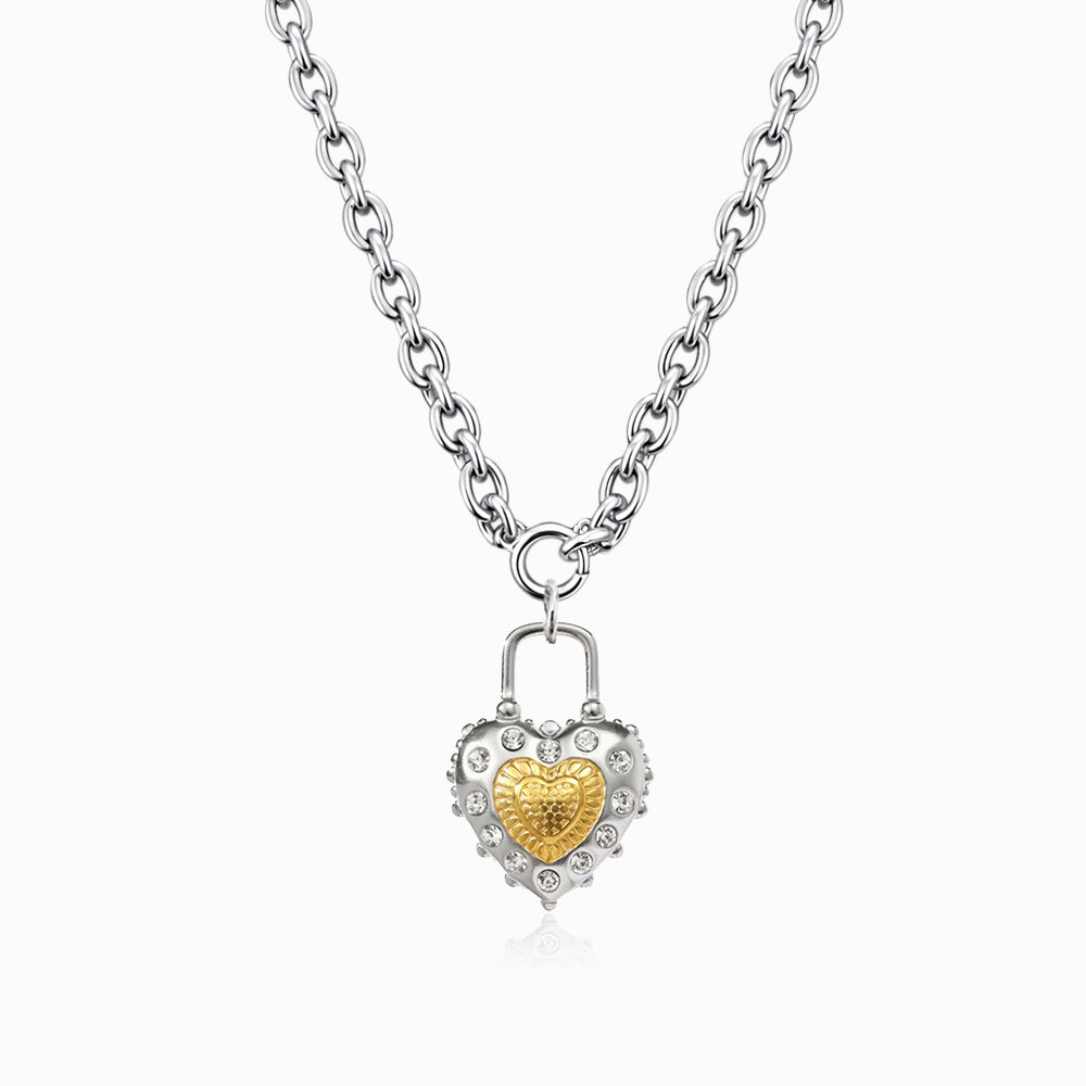 Colar Coração CL0061 - Aço Inox