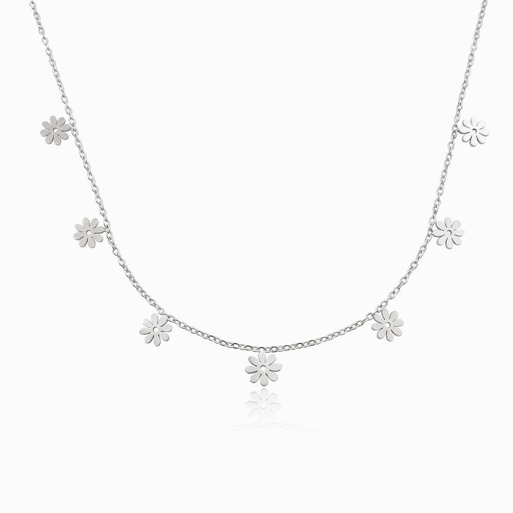 Collana con Margherite CL3046 - Acciaio Inox