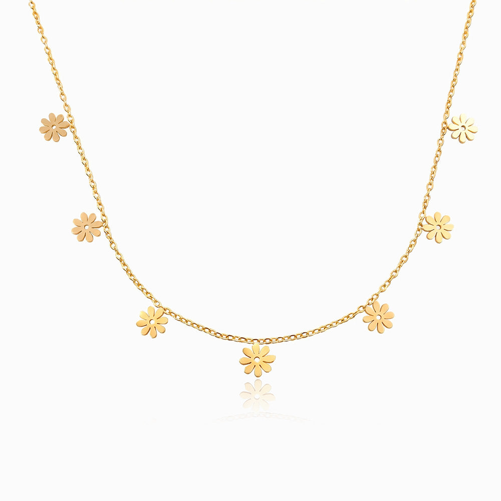 Halskette mit Gänseblümchen CL3046 - Edelstahl