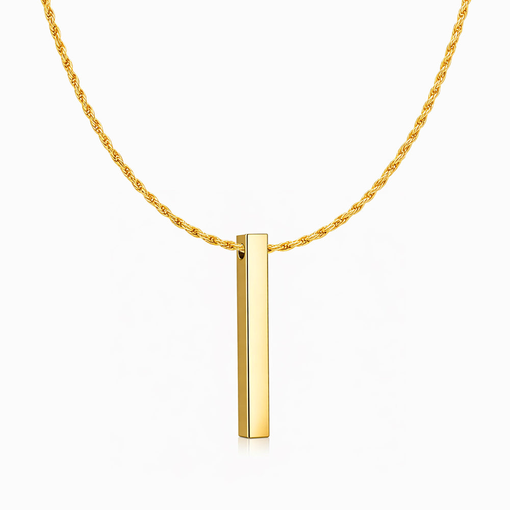 Colar Personalizado CL0091 - Aço Inox Dourado