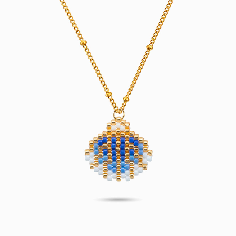 Collier Coquillage Miyuki CL0270 - Acier Inoxydable