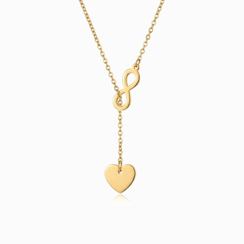 Colar Coração CL1008 - Aço Inox Dourado