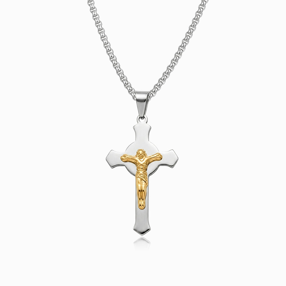 Colar Crucifixo CL5107 - Aço Inox