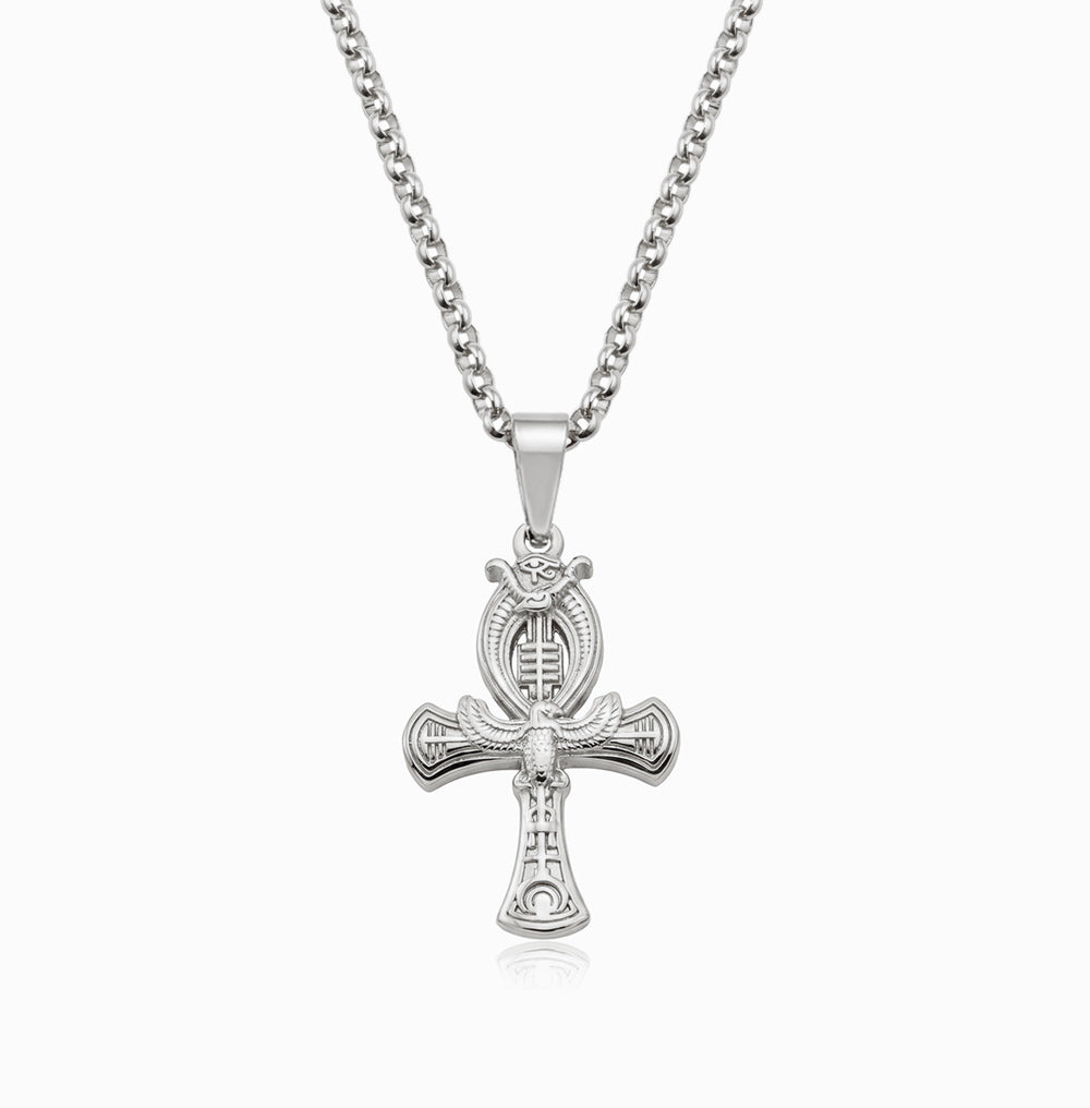 Colar Cruz CL0101 - Aço Inox Prateado