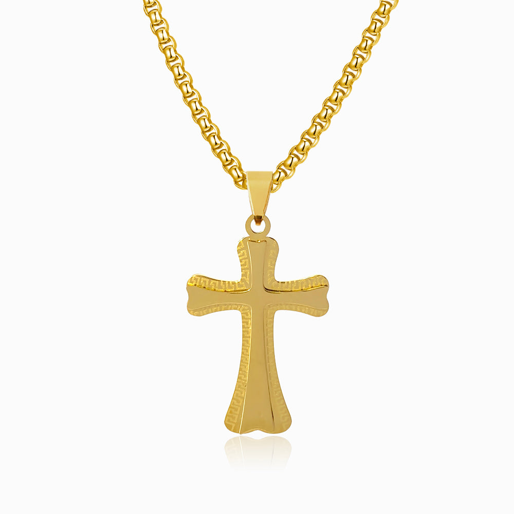 Colar Cruz CL5089 - Aço Inox