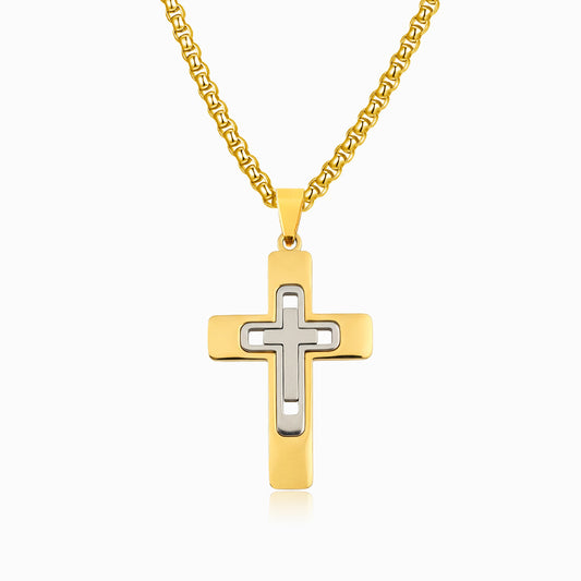 Colar Cruz CL5093 - Aço Inox