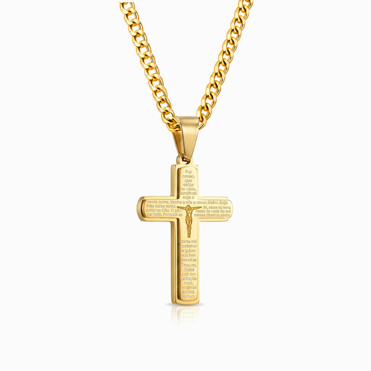 Colar Cruz CL5102 - Aço Inox