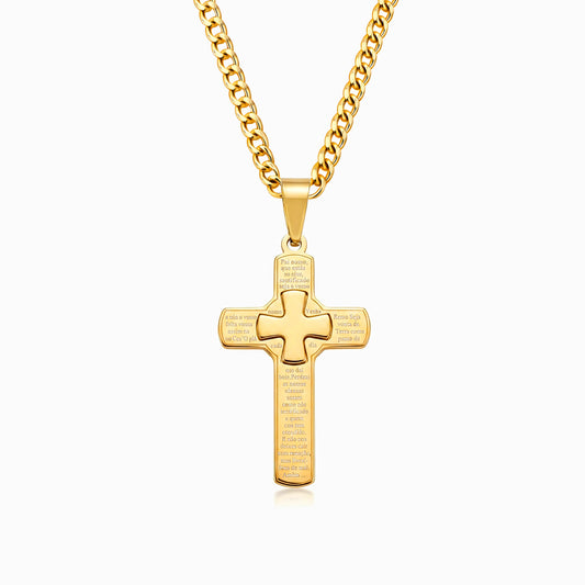 Colar Cruz CL5103 - Aço Inox