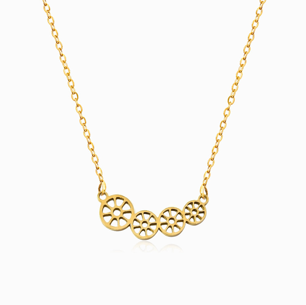 Colar Raiz de Lótus CL0090 - Aço Inox