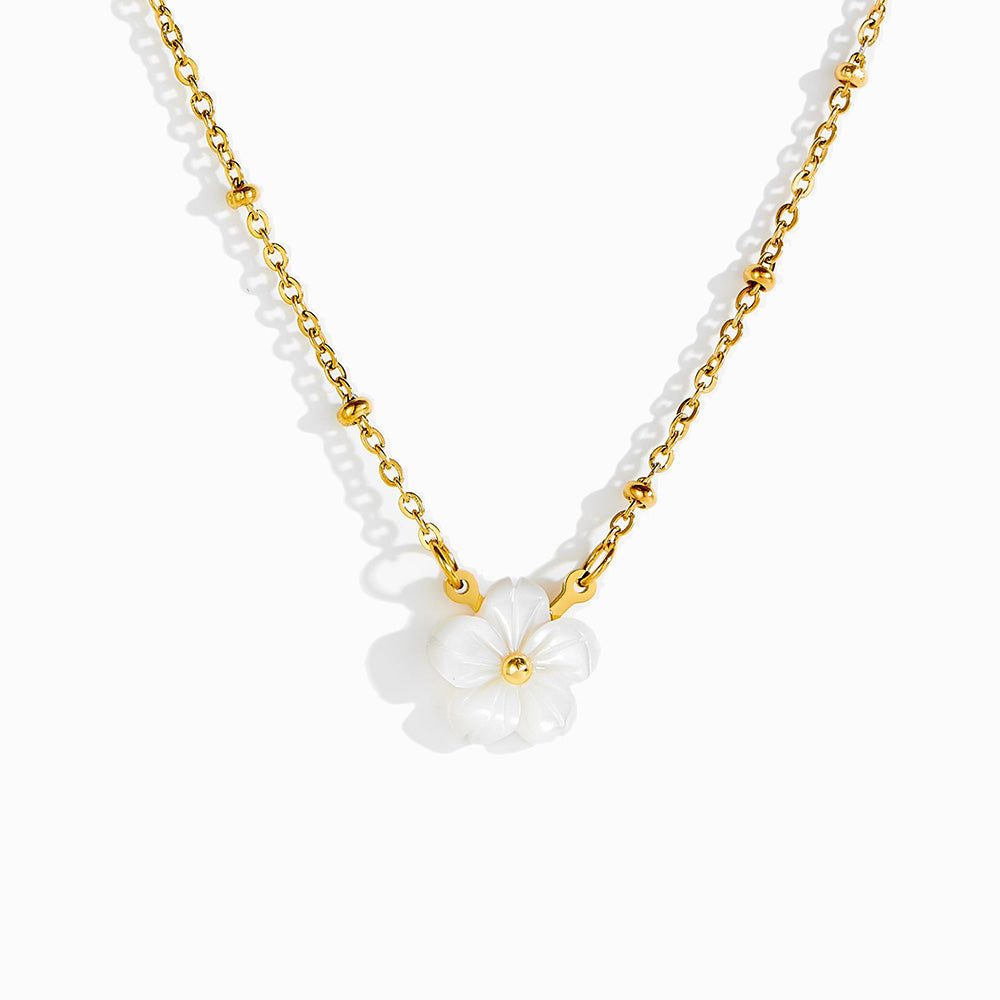 Colar Flor CL2064 - Aço Inox