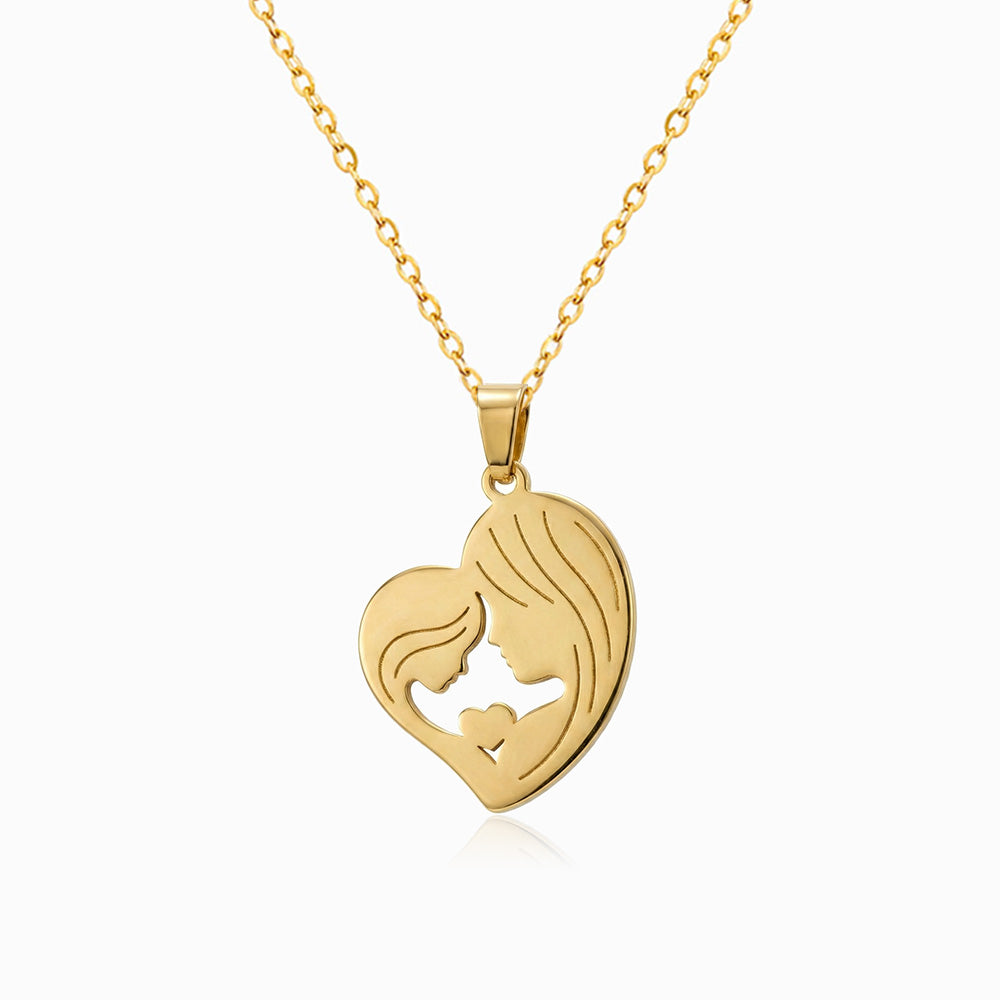 Colar Mãe e Filha Amor Eterno CL0073 - Aço Inox Dourado