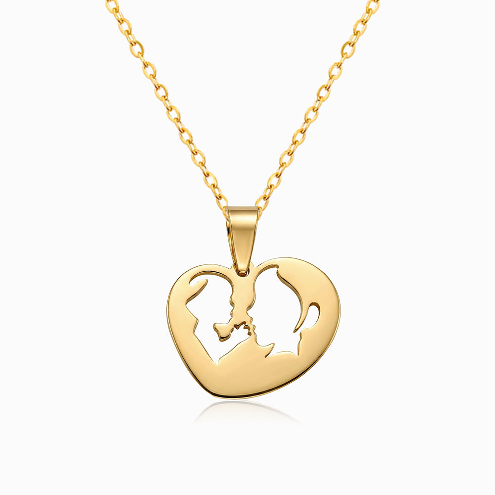 Colar Mãe e Filho Amor Eterno CL0076 - Aço Inox Dourado