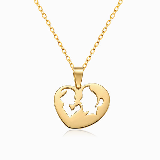 Colar Mãe e Filho Amor Eterno CL0076 - Aço Inox Dourado