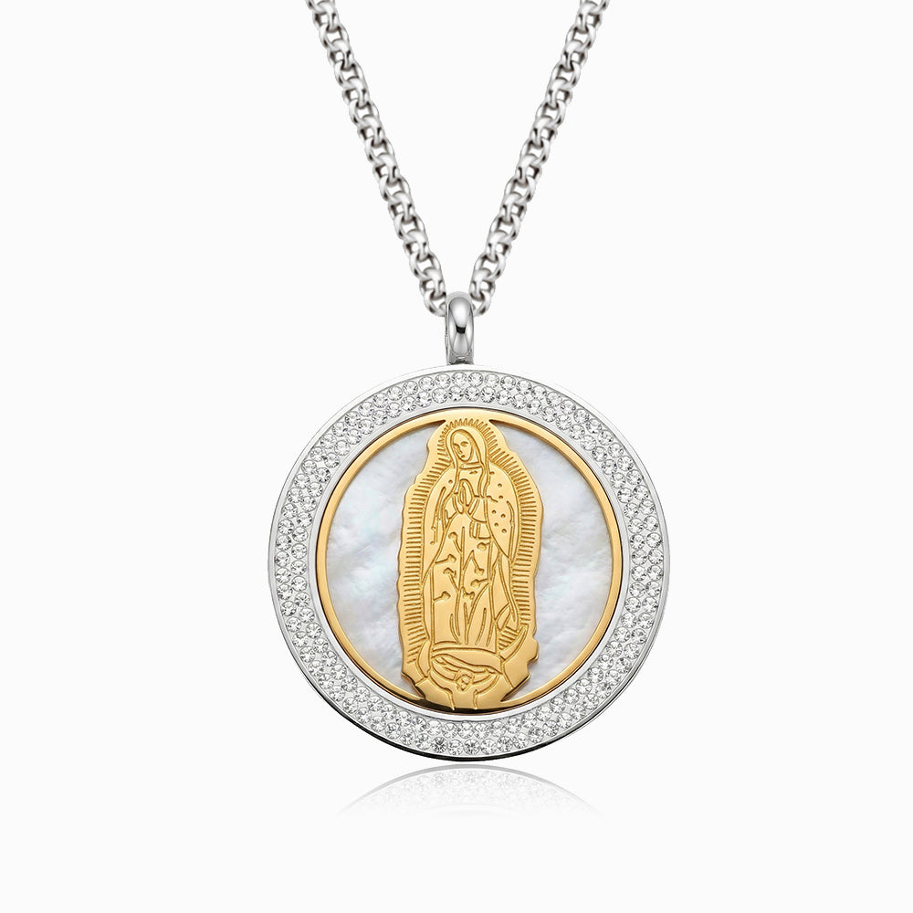 Colar Nossa Senhora CL0110 - Aço Inox