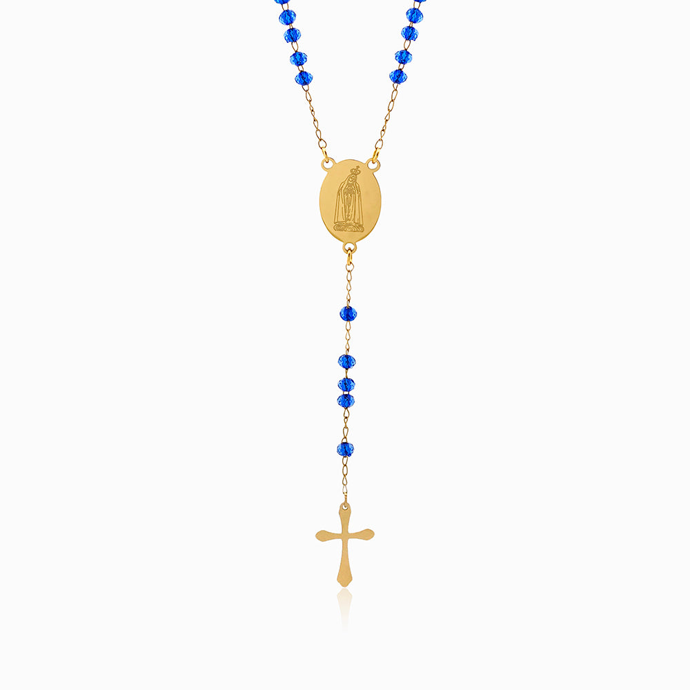 Colar Rosário CL2049 - Aço Inox Dourado