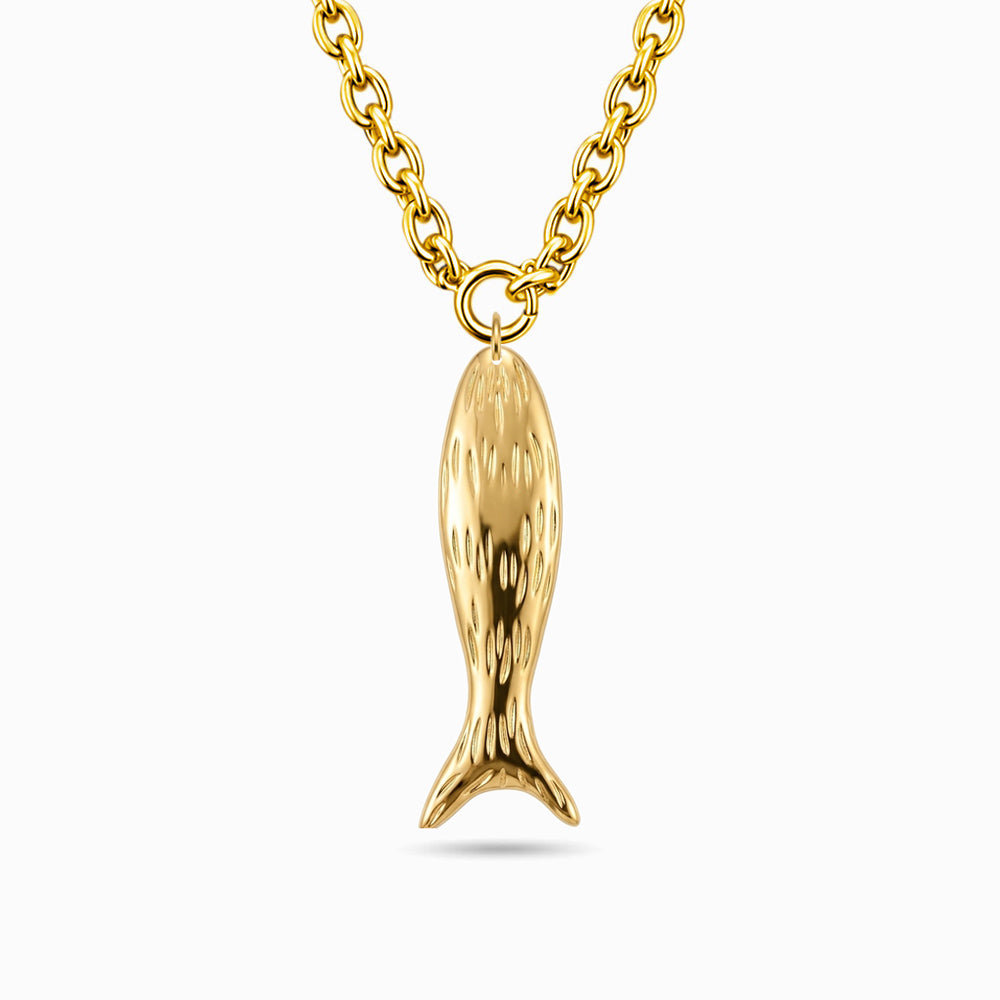 Collana con Sardina CL0209 - Acciaio Inox