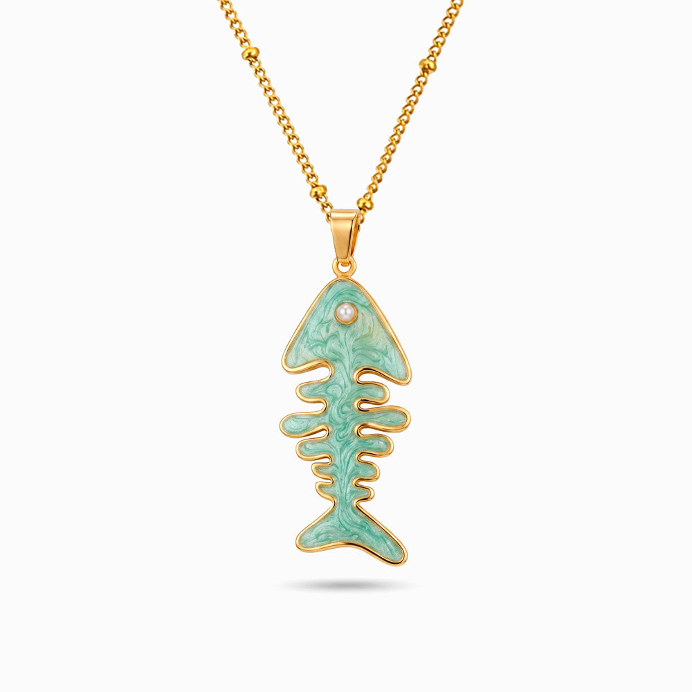 Collier Sardine CL0272 - Acier Inoxydable