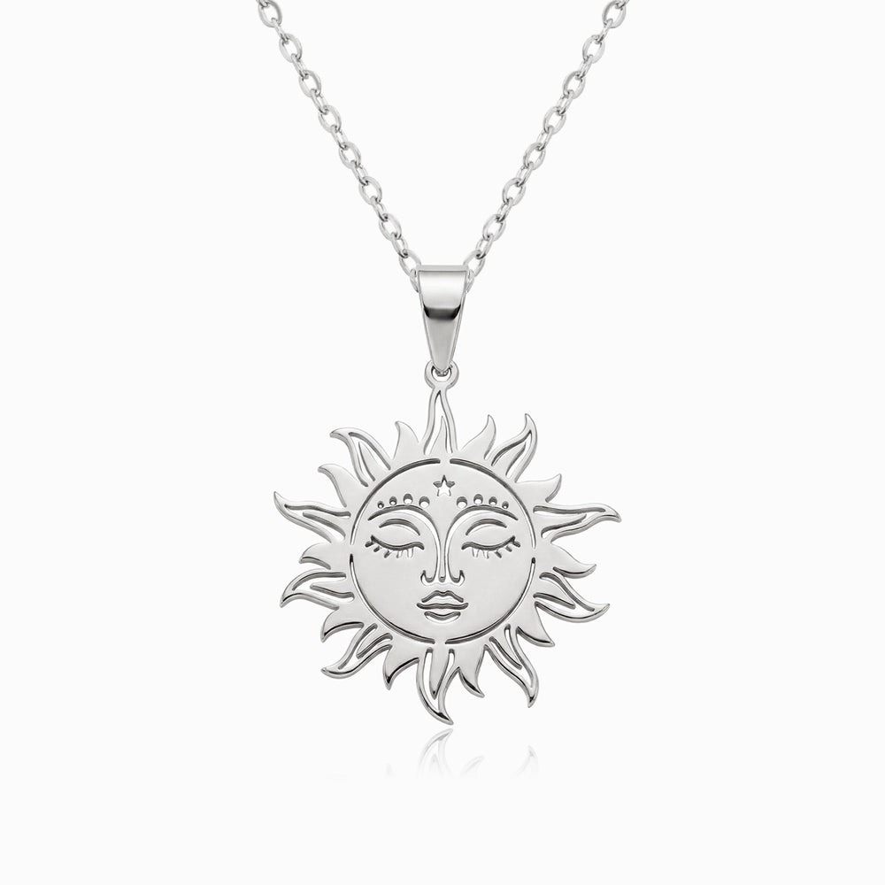 Colar Sol CL0126 - Aço Inox Prateado