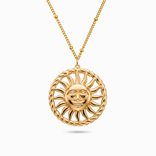 Colar Sol CL0227 - Aço Inox