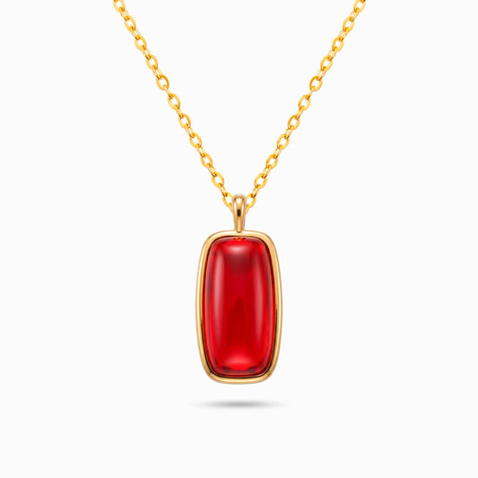 Collier Vintage CL0233 - Acier Inoxydable et Résine