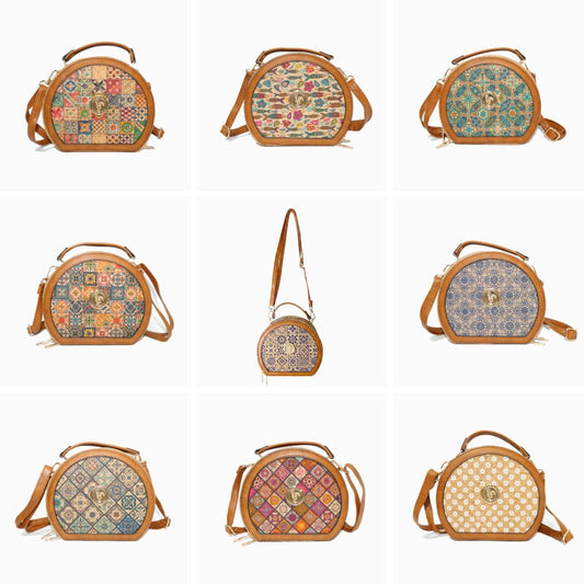 Set 6pz Mix Borsa a Tracolla in Sughero GZH-2421