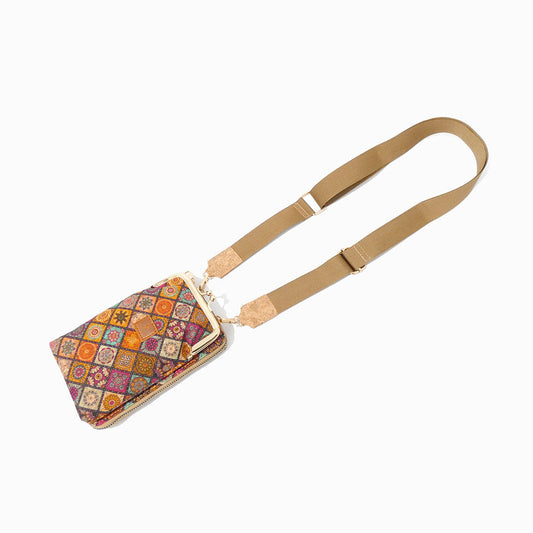 Cork Crossbody Phone Bag GZH-2408 FULL VIEW
