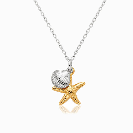 Colar Bicolor Verão CL0183 - Aço Inox