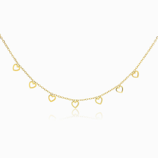Colar Coração CL3014 - Aço Inox Dourado