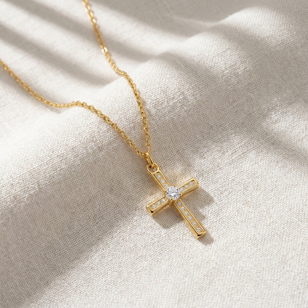Collier Croix CL0363 - Acier Inoxydable