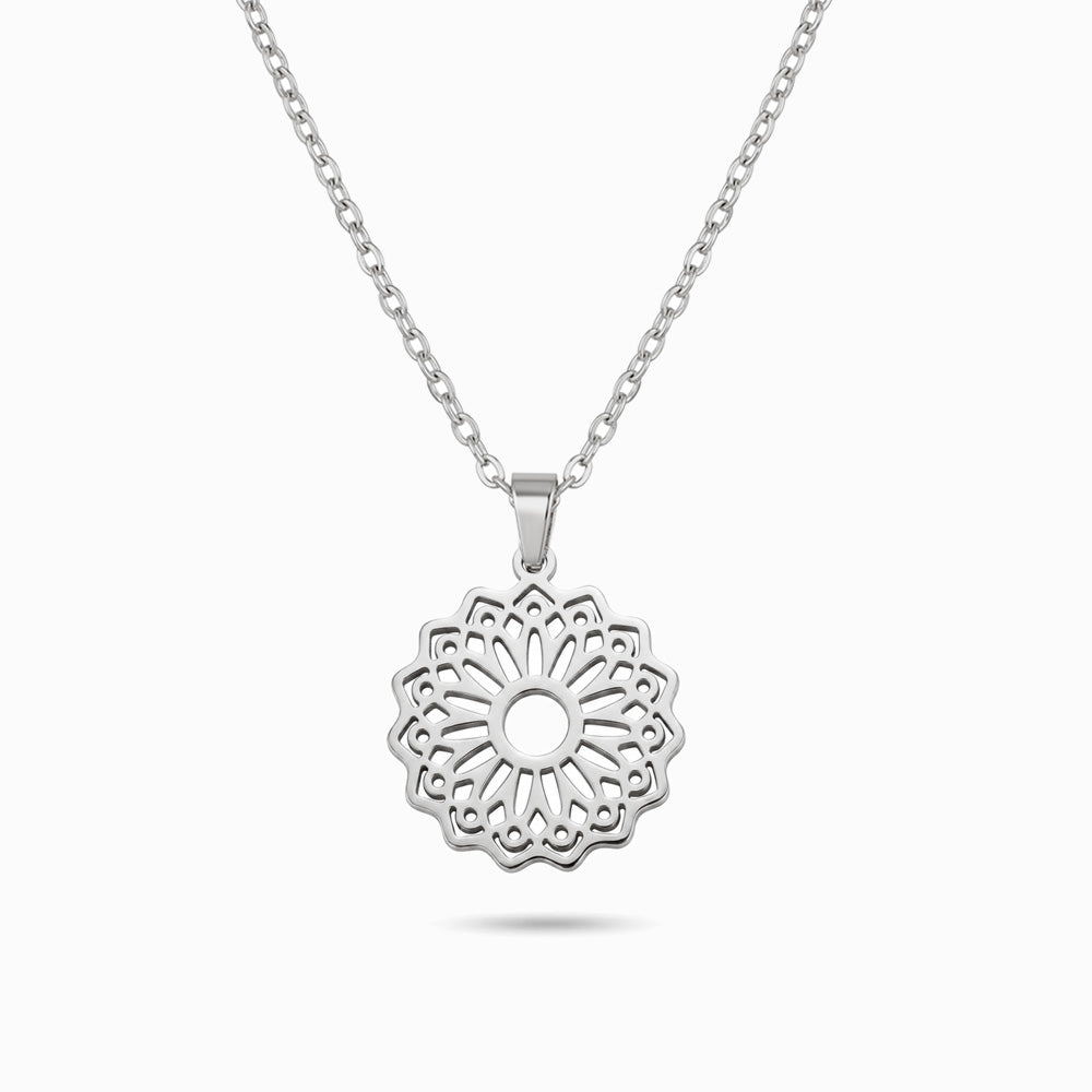 Colar Flor da Vida CL0653P-SFE004 - Aço Inox