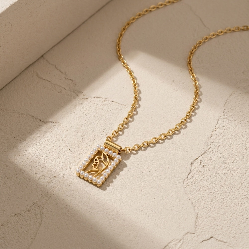 Collier Notre Dame CL0368 - Acier Inoxydable
