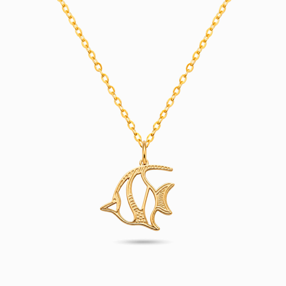 Fish Necklace CL0267 - Stainless Steel