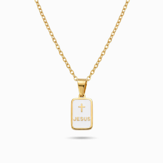 Colar Religioso CL0539A-RTE010 - Aço Inox