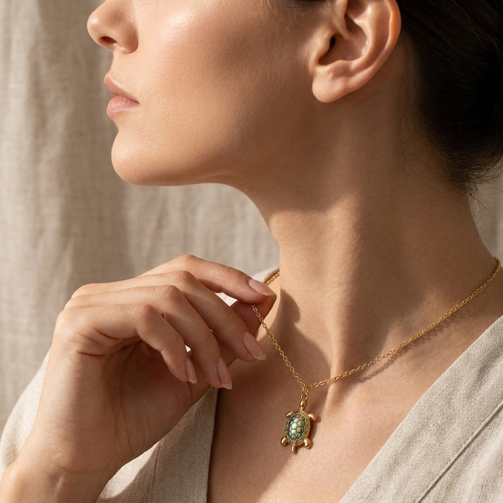 Collier Tortue CL0332 - Acier Inoxydable