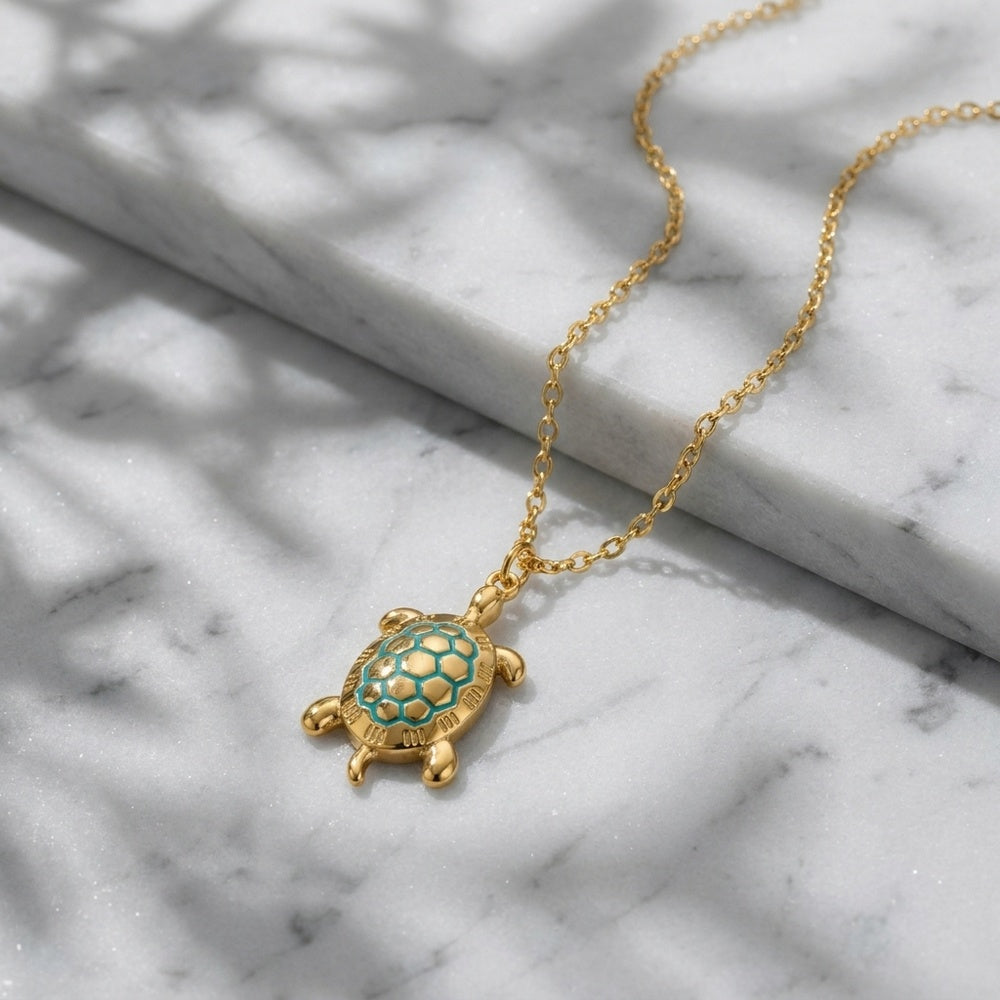 Collier Tortue CL0332 - Acier Inoxydable
