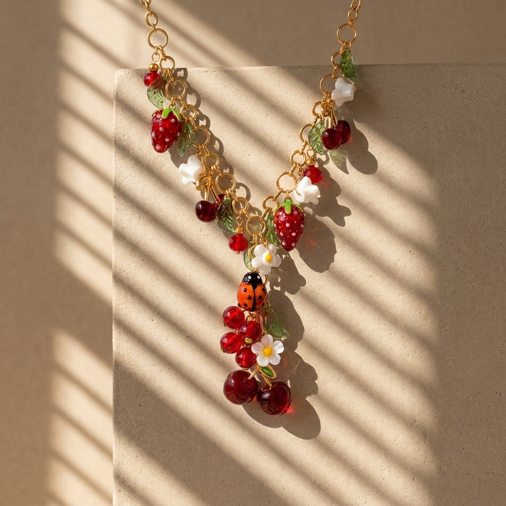 Collier Été CL2104 - Résine et Acier Inoxydable