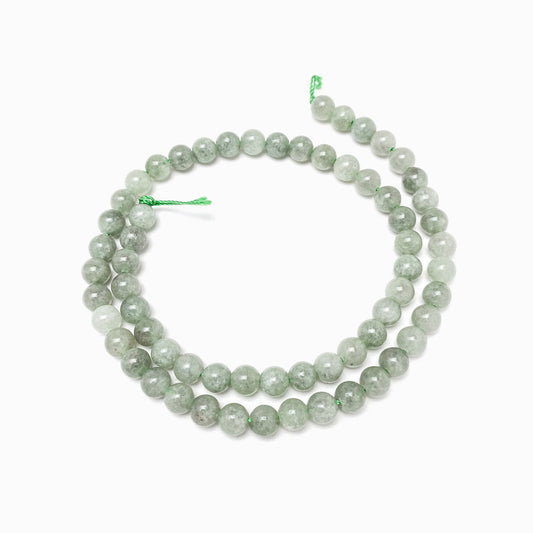 Fiada Contas Jade Verde Claro 6mm PN1065