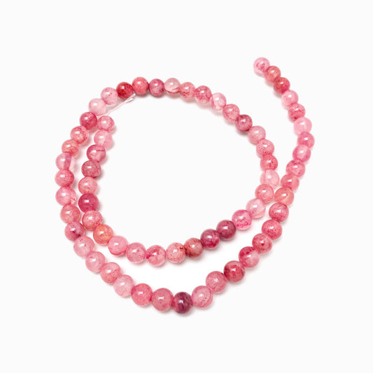 Fiada Contas Jade Afeganistão Vermelho 8mm PN8104
