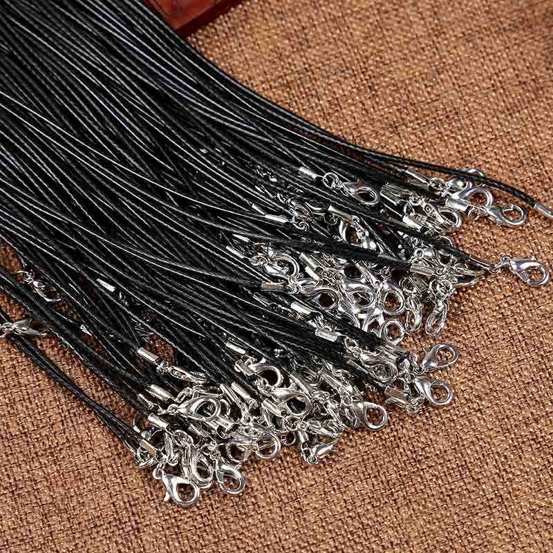 Pack of 10 Korean Waxed Thread with Clasp 1.5mm