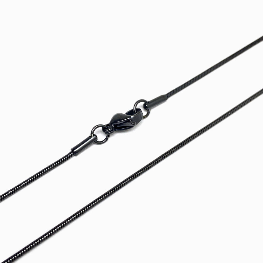 Fio Malha Snake 1.2mm - Aço Inox Preto