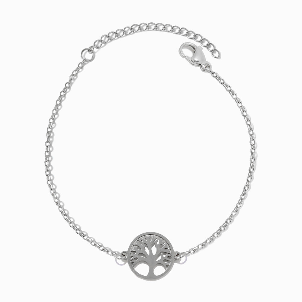 Pulseira Árvore da Vida SL2332 - Aço Inox Prateado