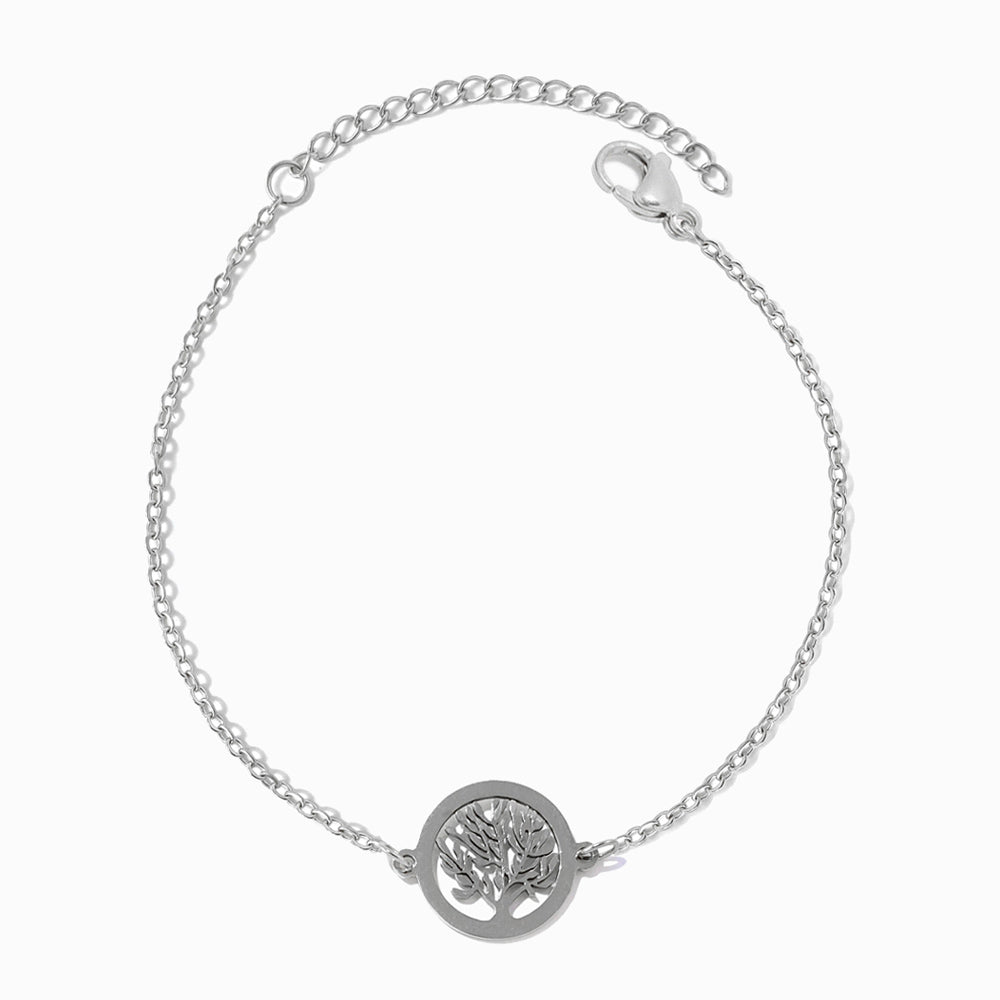 Pulseira Árvore da Vida SL2335 - Aço Inox Prateado