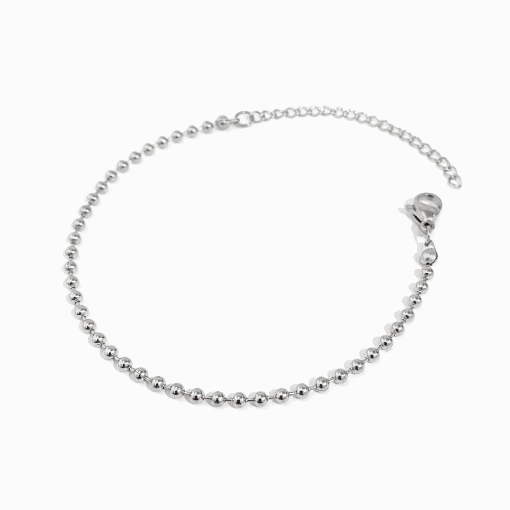 Pulseira com Bolinhas 2mm SL2151 - Aço Inox