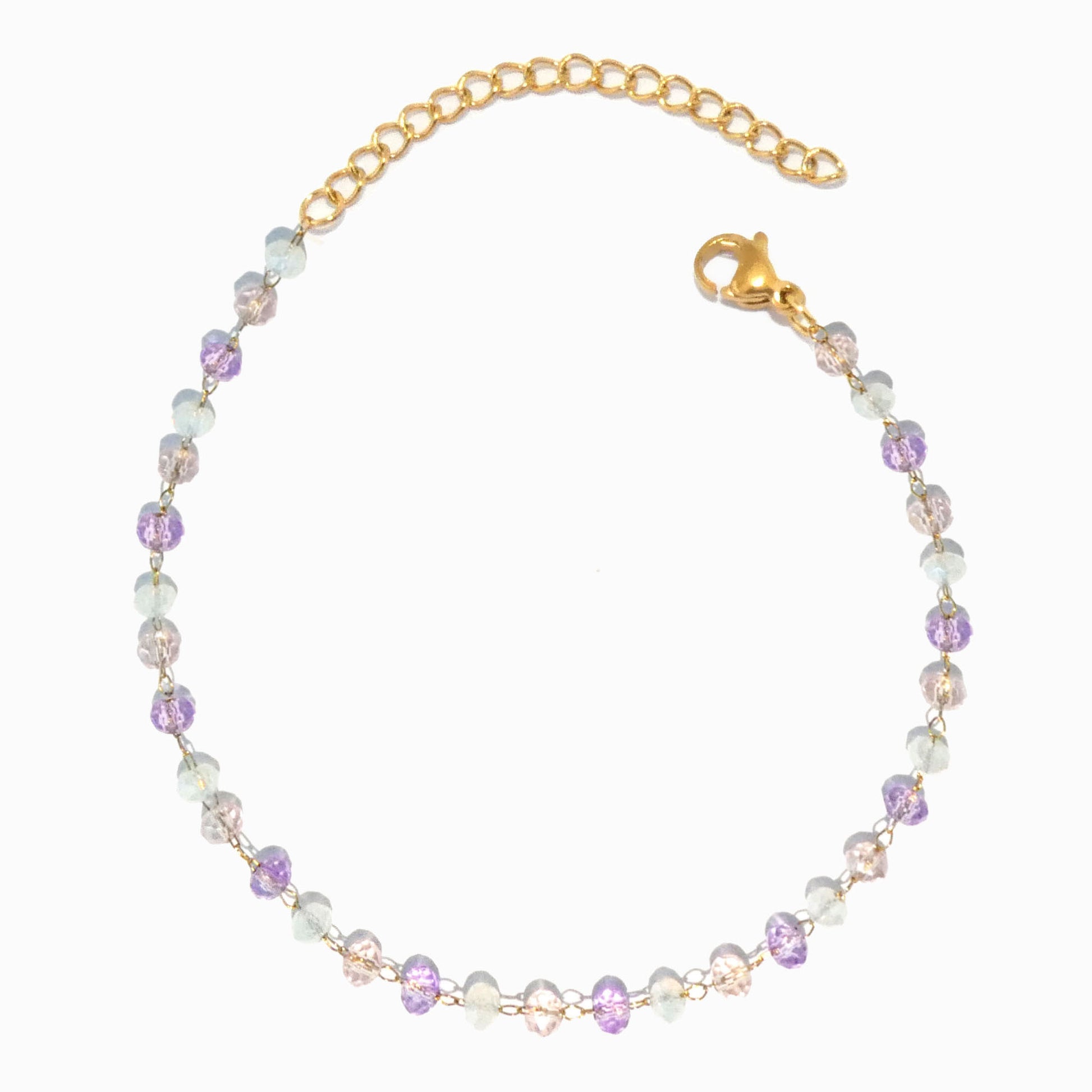 Pulseira com Cristal SL2208 - Aço Inox
