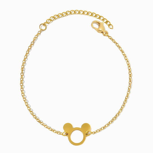 Pulseira com Mickey SL2185 - Aço Inox Dourado