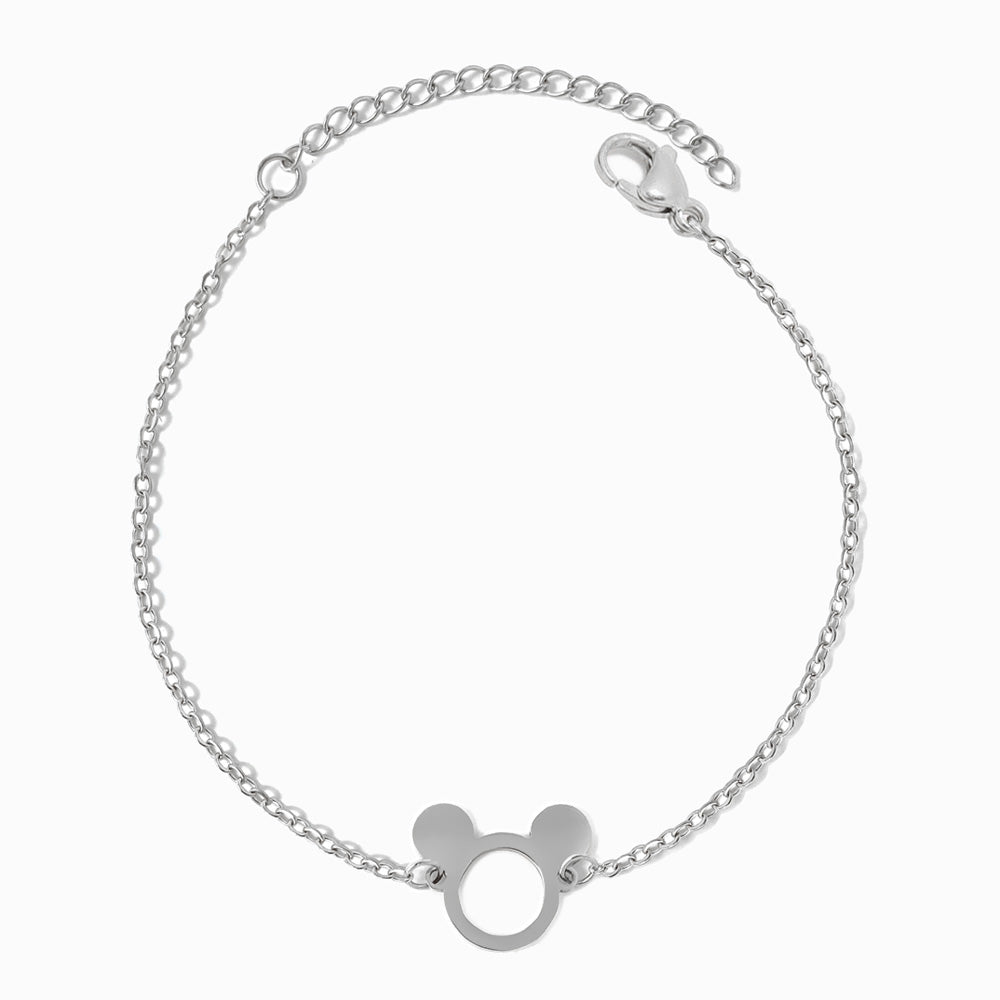 Pulseira com Mickey SL2185 - Aço Inox Prateado