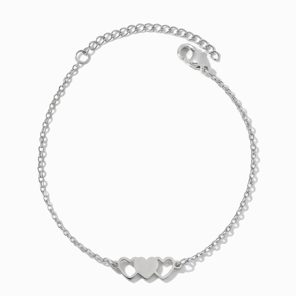 Pulseira Coração SL2318 - Aço Inox Prateado