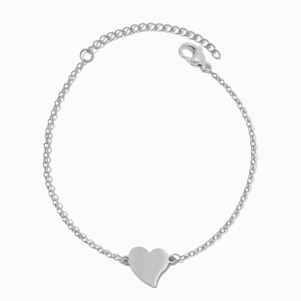 Pulseira Coração SL2325 - Aço Inox Prateado