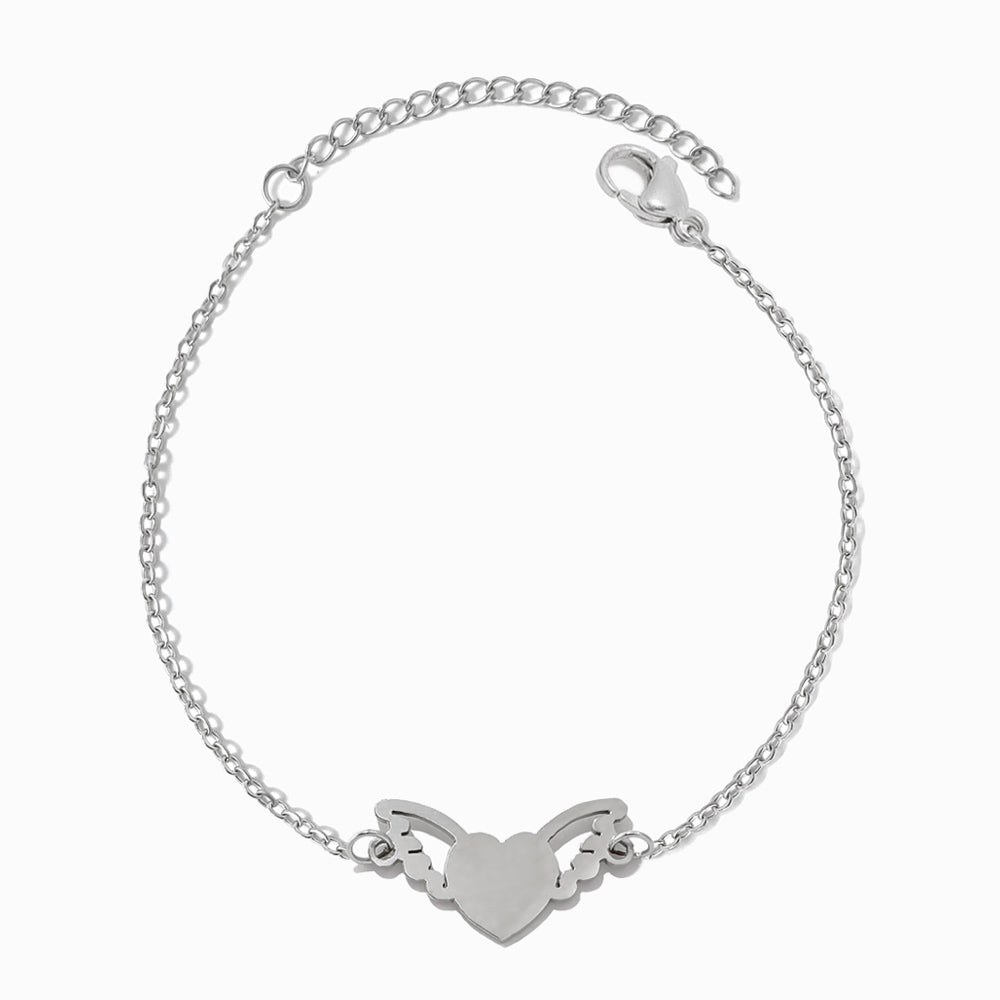 Pulseira Coração SL2327 - Aço Inox Prateado