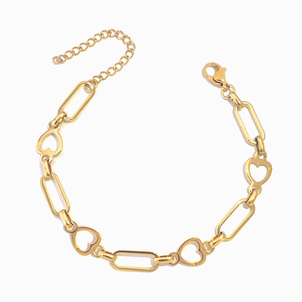 Pulseira Coração SL8018 - Aço Inox